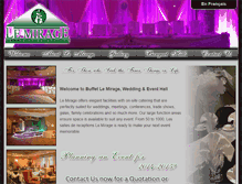 Tablet Screenshot of buffet-lemirage.com